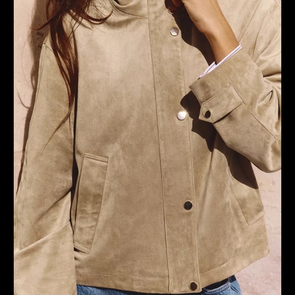 FAUX SUEDE JACKET - Picture 7 of 10